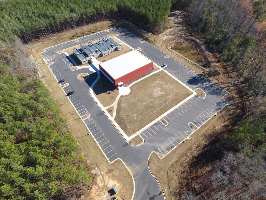 Aerial view of Quest site
